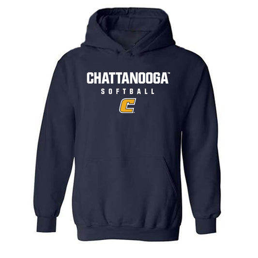 UTC - NCAA Softball : Shayna Glass - Navy Classic Shersey Hooded Sweatshirt