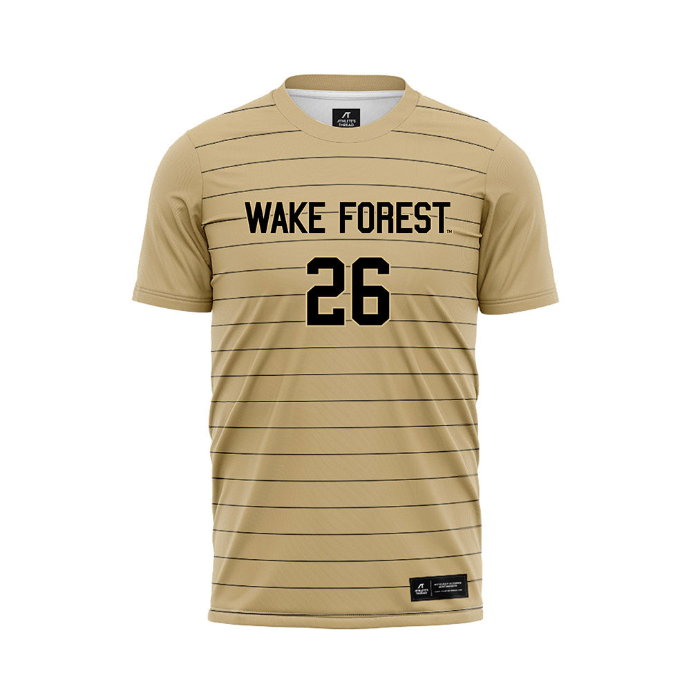 LASublimation Wake Forest - NCAA Men's Soccer : Colin Thomas - Gold Jersey FullColor / Small