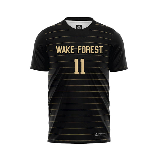 Wake Forest - NCAA Men's Soccer : Eligio Guarino - Black Jersey