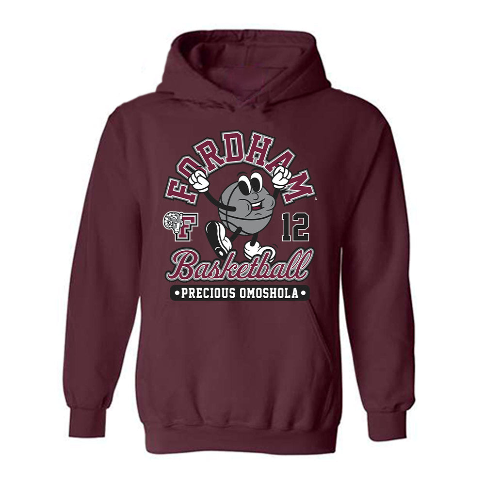 Fordham - NCAA Women's Basketball : Precious Omoshola - Hooded Sweatshirt Fashion Shersey
