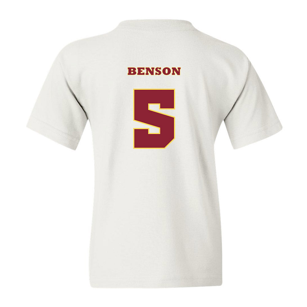 NSU - NCAA Baseball : Drew Benson - White Replica Youth T-Shirt