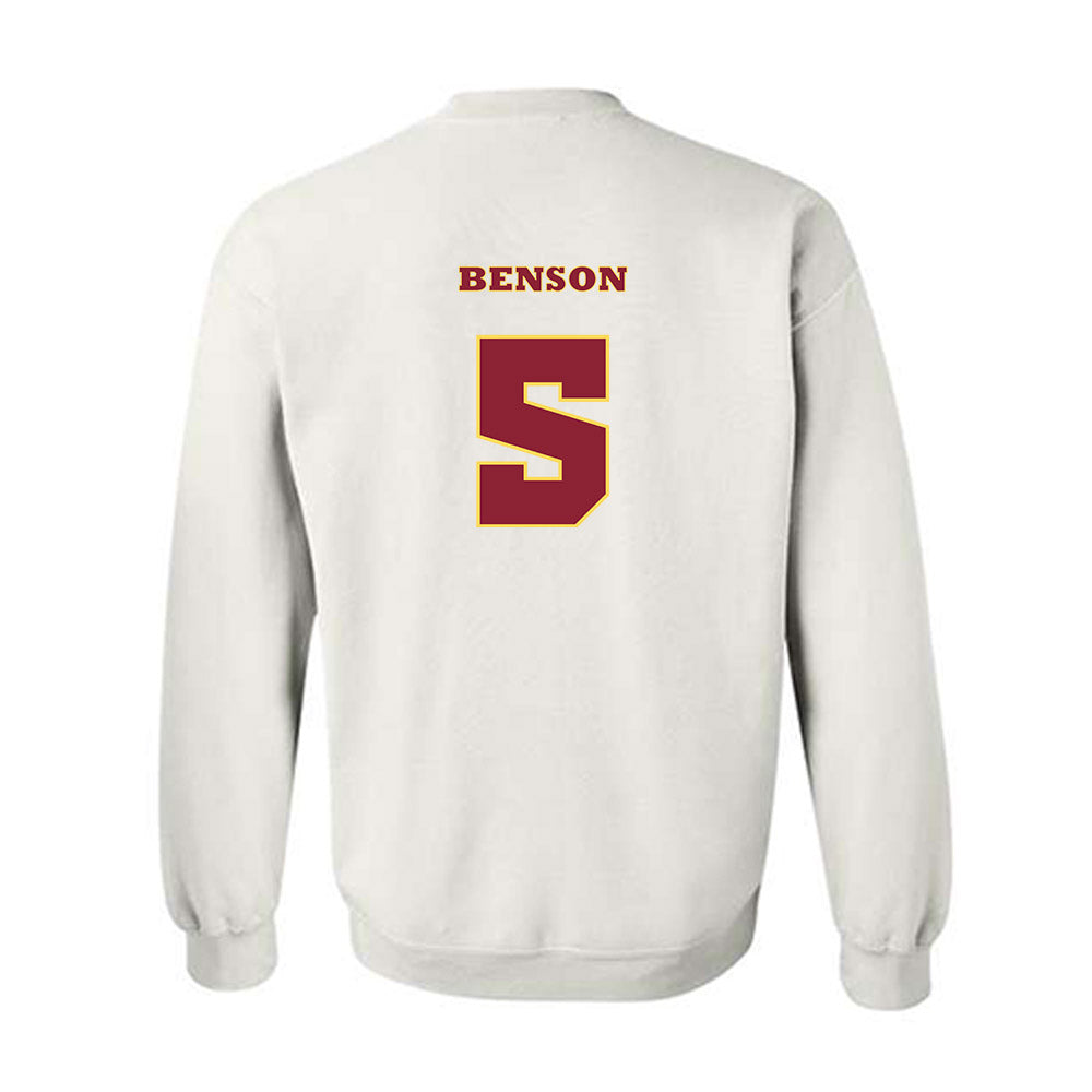 NSU - NCAA Baseball : Drew Benson - White Replica Sweatshirt