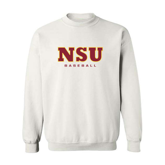 NSU - NCAA Baseball : Christian Mundt - White Replica Sweatshirt