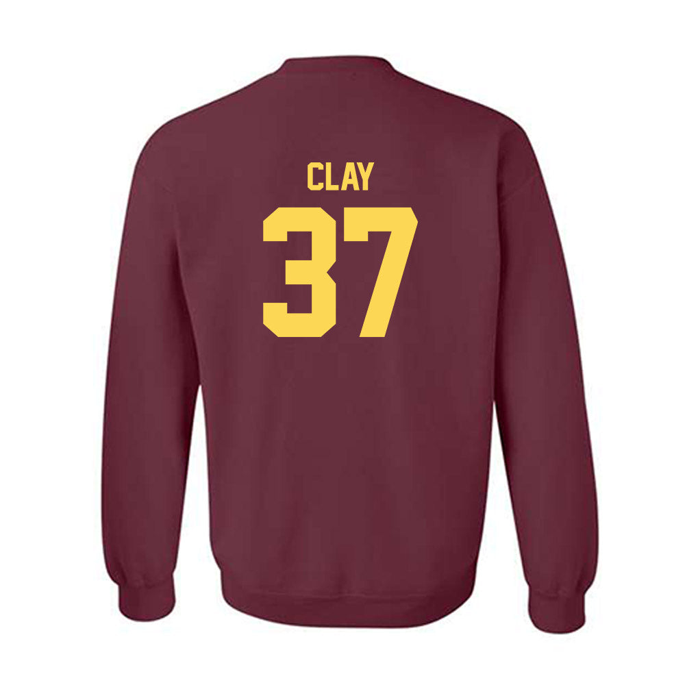 NSU - NCAA Football : Blake Clay - Maroon Replica Shersey Sweatshirt