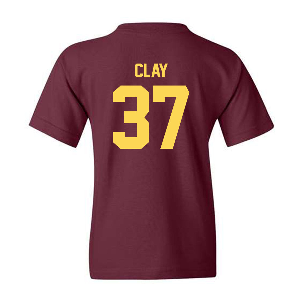NSU - NCAA Football : Blake Clay - Maroon Replica Shersey Youth T-Shirt