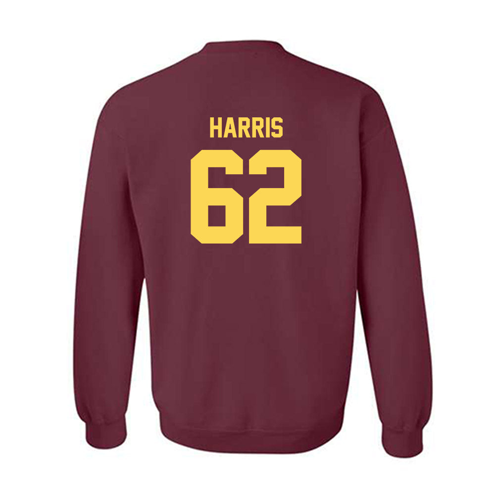 NSU - NCAA Football : Anthony Harris - Maroon Replica Shersey Sweatshirt