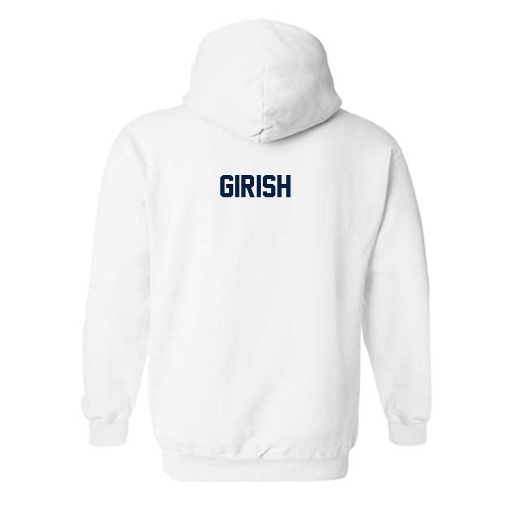 Monmouth - NCAA Women's Tennis : Nitika Girish - White Classic Shersey Hooded Sweatshirt