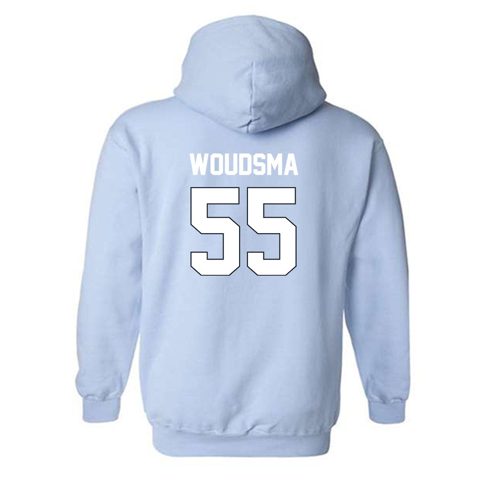 Old Dominion - NCAA Football : Maarten Woudsma - Light Blue Replica Hooded Sweatshirt