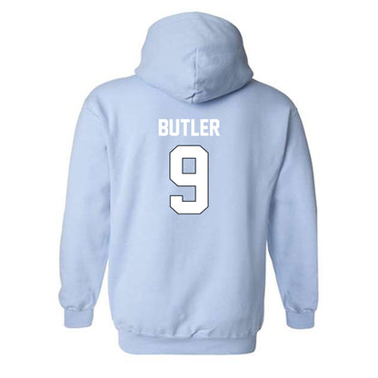 Old Dominion - NCAA Football : Jalen Butler - Light Blue Replica Hooded Sweatshirt