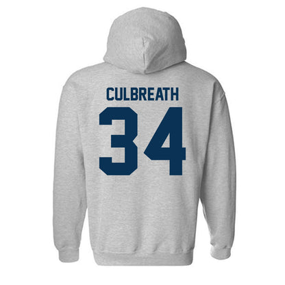 Old Dominion - NCAA Football : Jahleel Culbreath - Grey Classic Shersey Hooded Sweatshirt