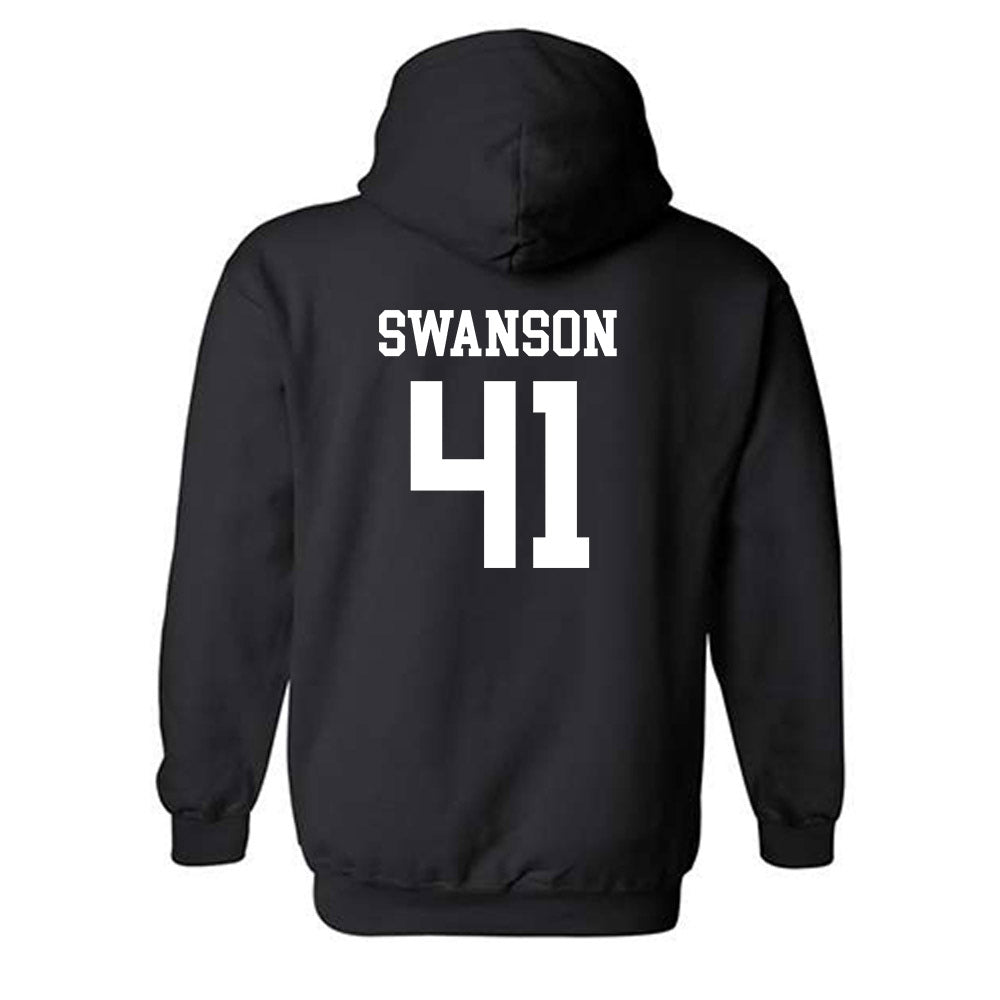 Grand Valley - NCAA Football : Abe Swanson - Black Classic Hooded Sweatshirt