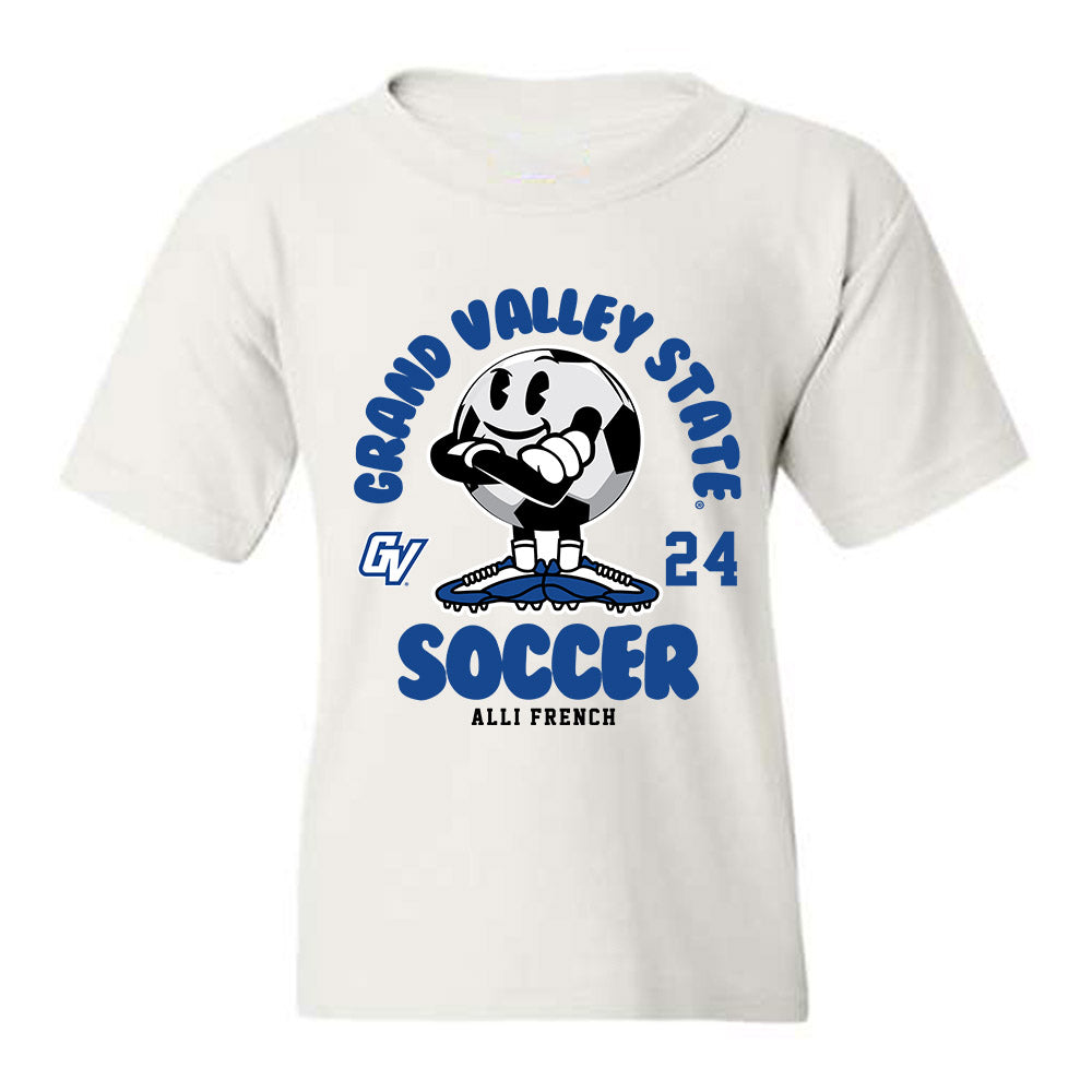 Grand Valley - NCAA Women's Soccer : Alli French - Youth T-Shirt Fashion Shersey