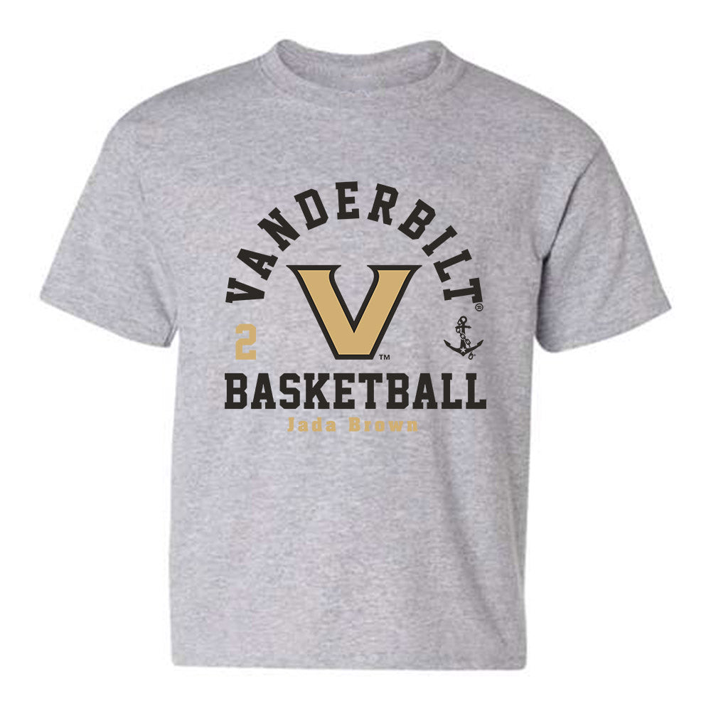 Vanderbilt - NCAA Women's Basketball : Jada Brown - Youth T-Shirt Classic Fashion Shersey