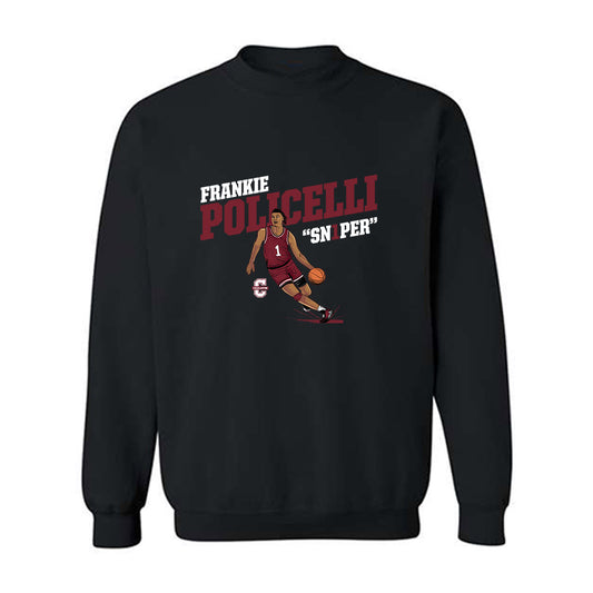 Charleston - NCAA Men's Basketball : Frankie Policelli - Individual Caricature Sweatshirt