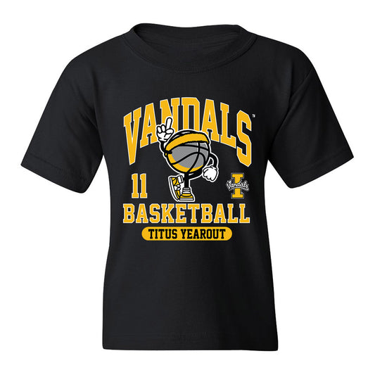 Idaho - NCAA Men's Basketball : Titus Yearout - Black Classic Fashion Shersey Youth T-Shirt