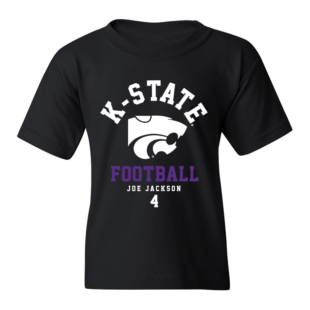 Kansas State - NCAA Football : Joe Jackson - Black Classic Fashion Shersey Youth T-Shirt