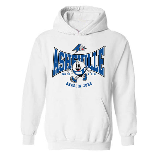 UNC Asheville - NCAA Men's Track & Field (Outdoor) : Braelin June - Hooded Sweatshirt Fashion Shersey