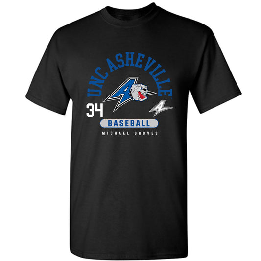 UNC Asheville - NCAA Baseball : Michael Groves - T-Shirt Black