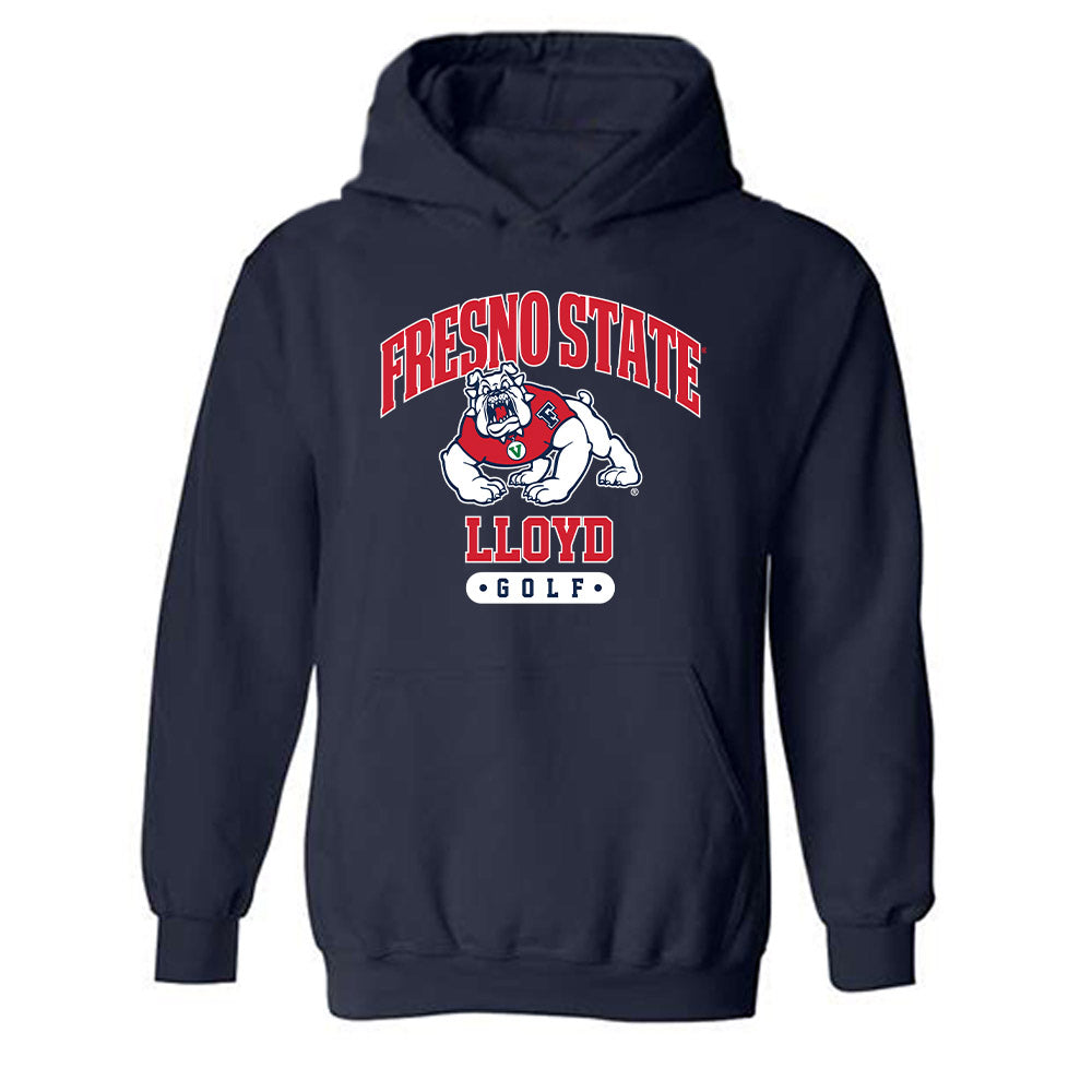 Fresno State - NCAA Men's Golf : Joseph Lloyd - Classic Fashion Shersey Hooded Sweatshirt