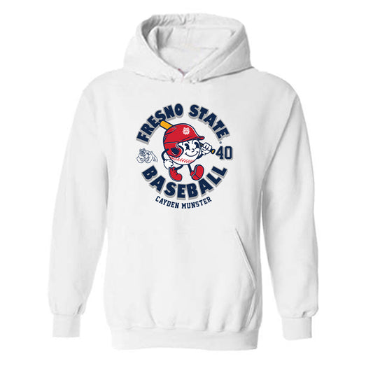 Fresno State - NCAA Baseball : Cayden Munster - Fashion Shersey Hooded Sweatshirt