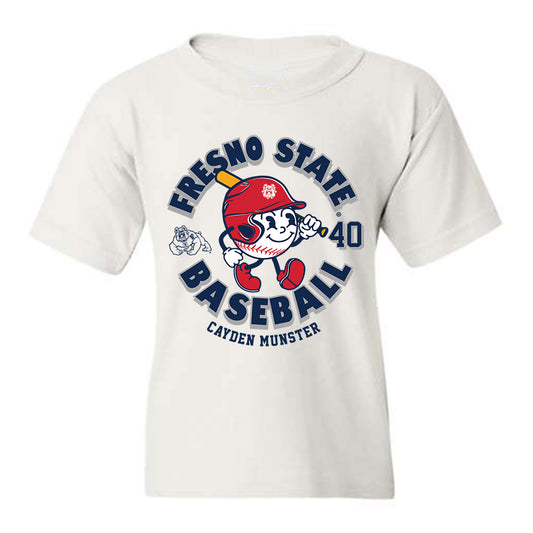 Fresno State - NCAA Baseball : Cayden Munster - Fashion Shersey Youth T-Shirt