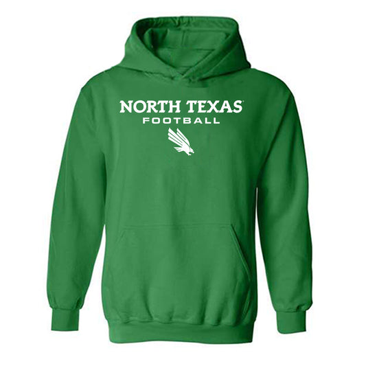 North Texas - NCAA Football : Carson Kropp - Green Classic Shersey Hooded Sweatshirt