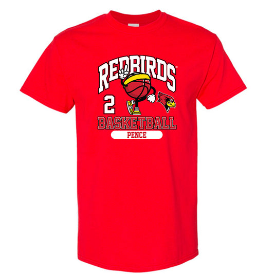Illinois State - NCAA Men's Basketball : Ty Pence - Red Classic Fashion Shersey Short Sleeve T-Shirt