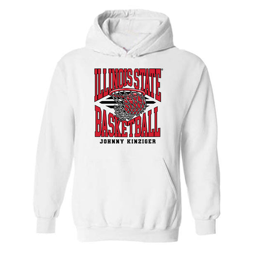 Illinois State - NCAA Men's Basketball : Johnny Kinziger - Hooded Sweatshirt Classic Fashion Shersey