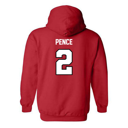 Illinois State - NCAA Men's Basketball : Ty Pence - Replica Shersey Hooded Sweatshirt