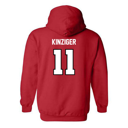 Illinois State - NCAA Men's Basketball : Johnny Kinziger - Hooded Sweatshirt Replica Shersey