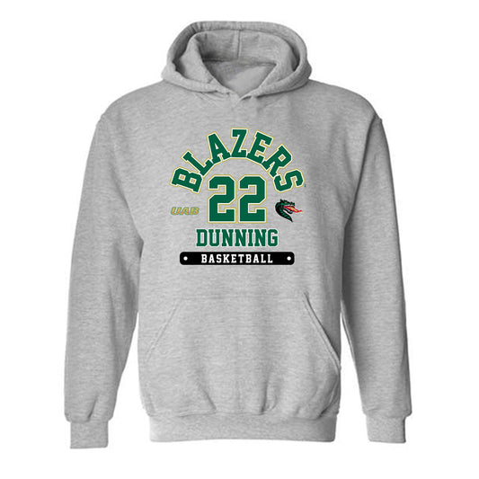 UAB - NCAA Men's Basketball : Barry Dunning - Grey Classic Fashion Hooded Sweatshirt