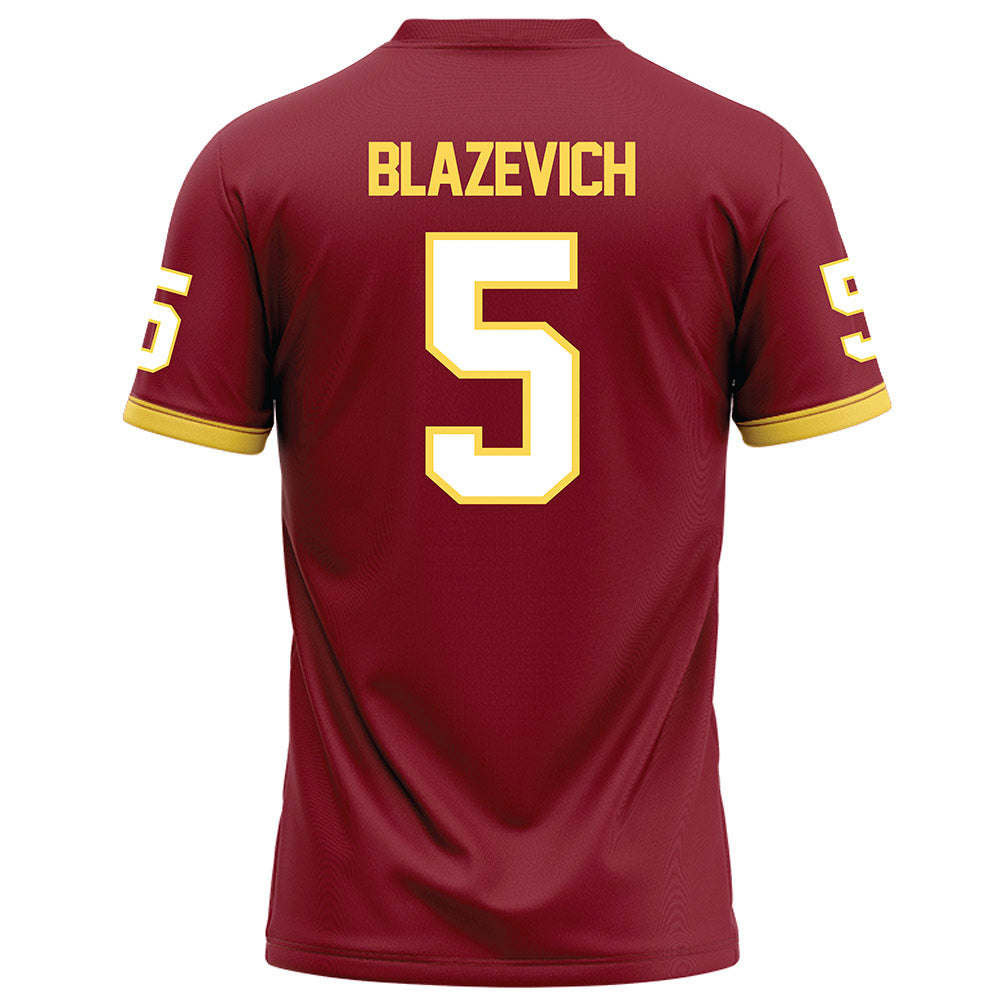 NSU - NCAA Football : Andy Blazevich - Maroon Jersey