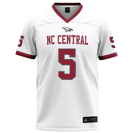 NCCU - NCAA Football : Latrell "Mookie" Collier - White Jersey