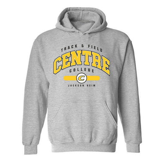 Centre College - NCAA Men's Track & Field (Outdoor) : Jackson Heim - Grey Classic Fashion Shersey Hooded Sweatshirt
