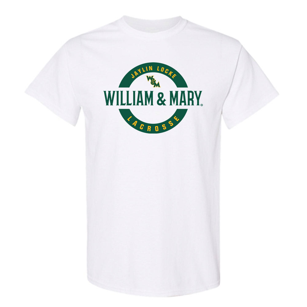 William & Mary - NCAA Women's Lacrosse : Jaylin Locke - White Classic Fashion Short Sleeve T-Shirt