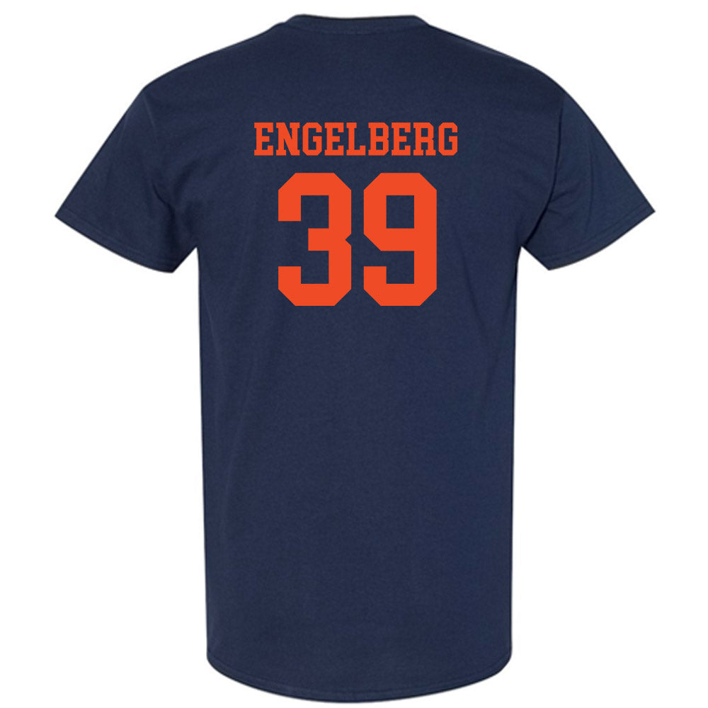 Virginia - NCAA Football : Robbie Engelberg - Navy Classic Shersey Short Sleeve T-Shirt
