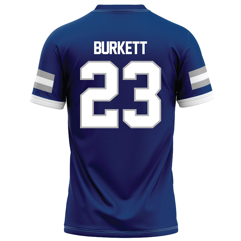 Drake - NCAA Football : Triston Burkett - Royal Jersey