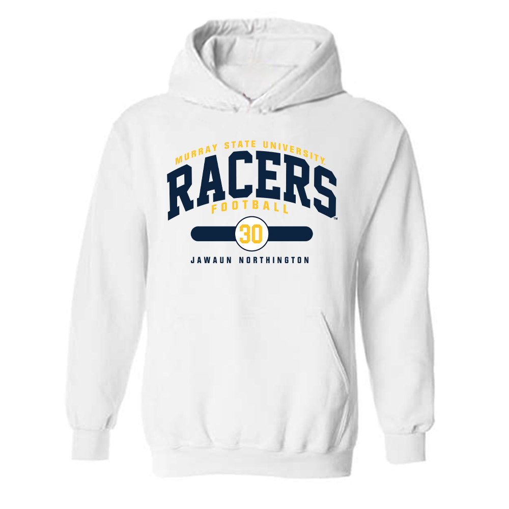 Murray State - NCAA Football : Jawaun Northington - White Classic Fashion Hooded Sweatshirt