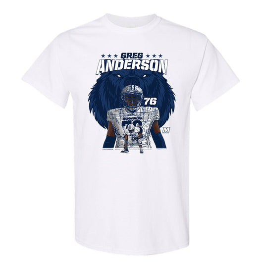 Monmouth - NCAA Football : Greg Anderson - Caricature Short Sleeve T-Shirt