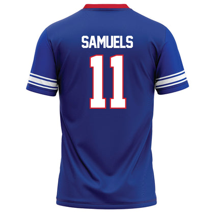 SMU - NCAA Football : Je'lin Samuels - Blue Jersey