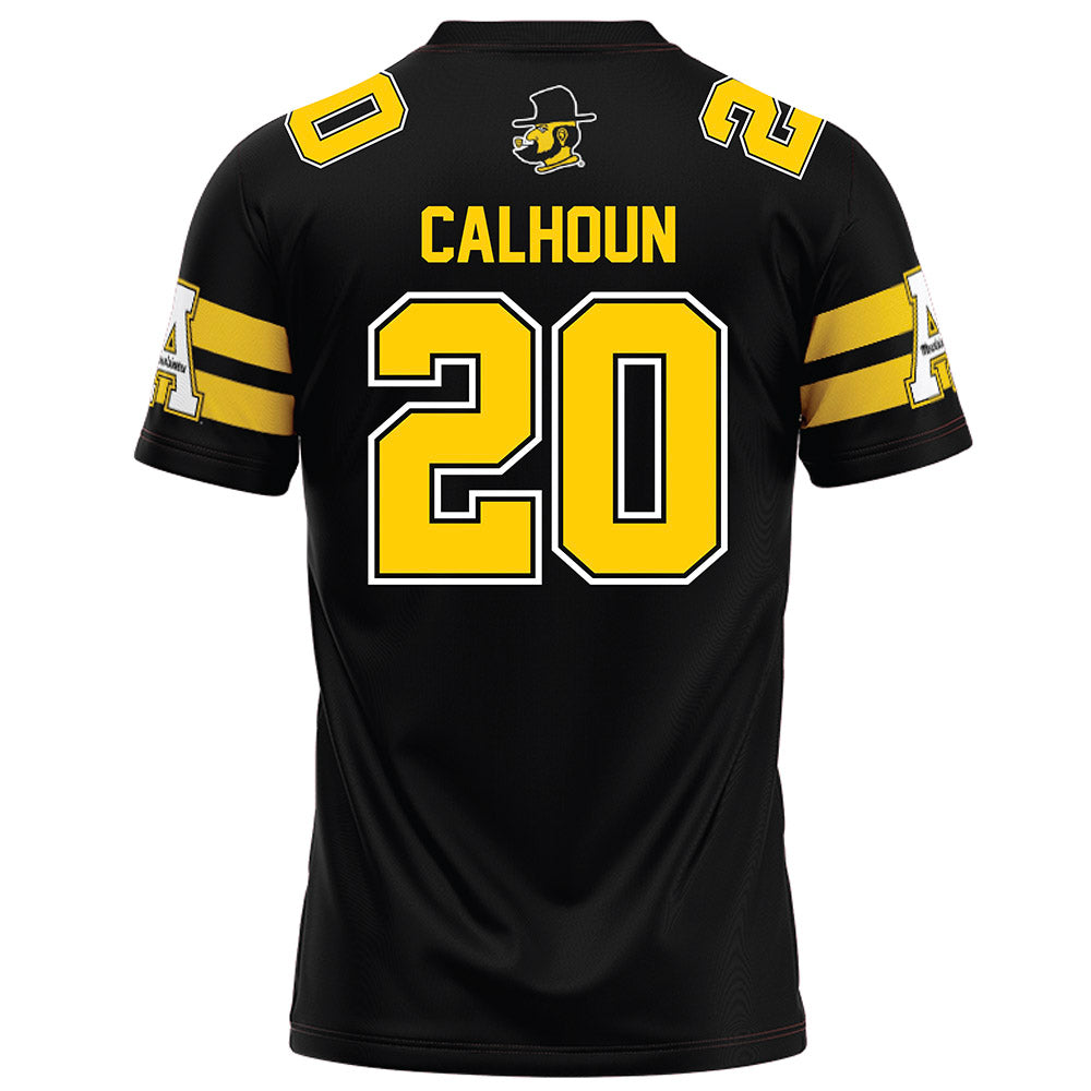 App State - NCAA Football : Jaylon Calhoun - Black Jersey