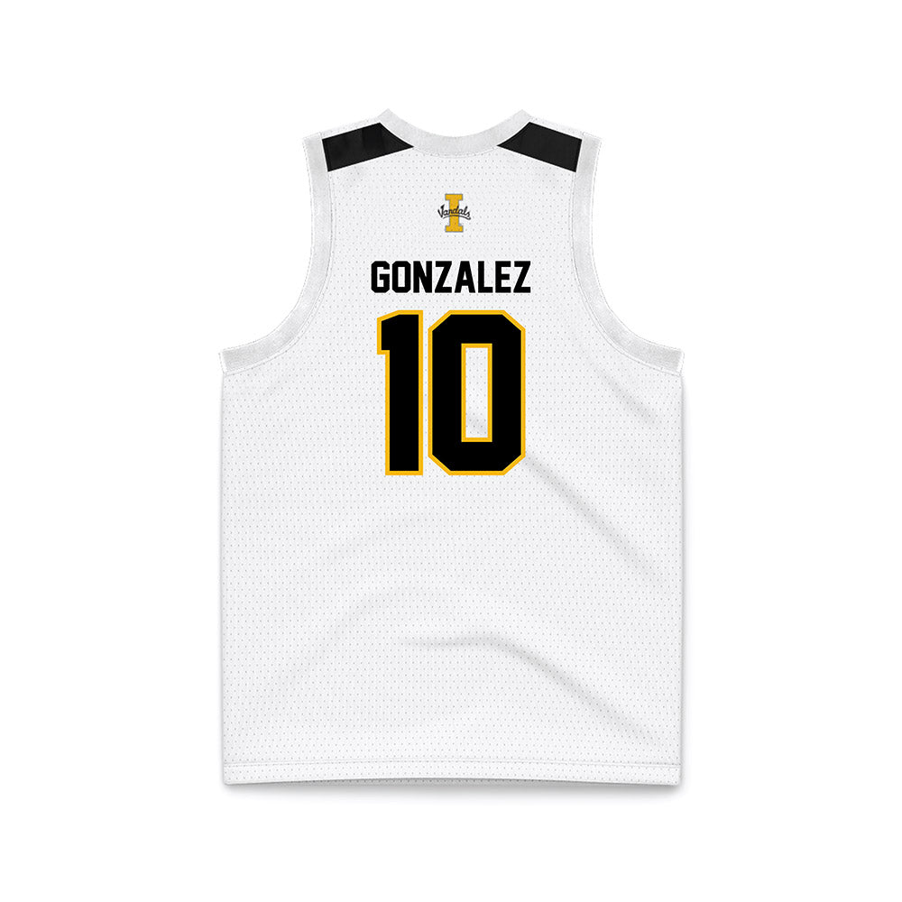 Idaho - NCAA Men's Basketball : Kristian Gonzalez - White Jersey