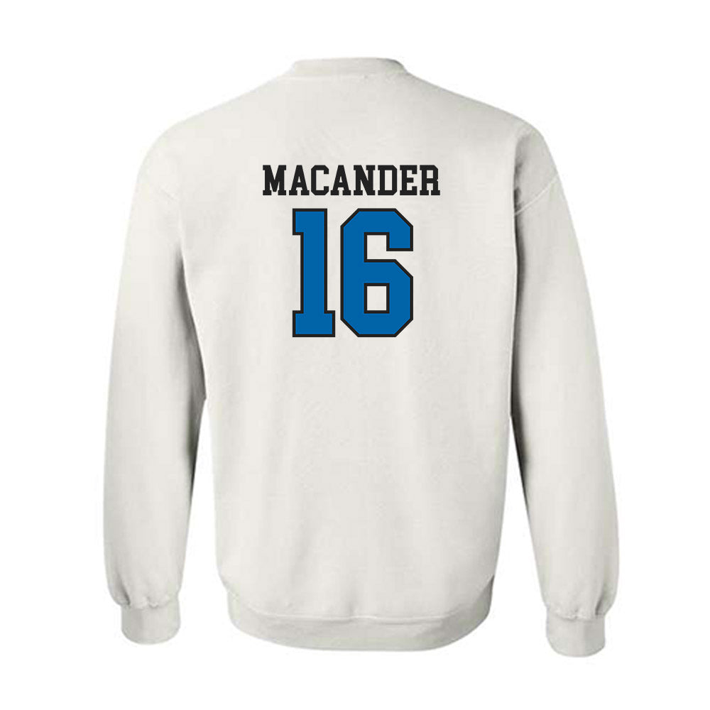 MTSU - NCAA Women's Volleyball : Caroline Macander - White Classic Shersey Sweatshirt