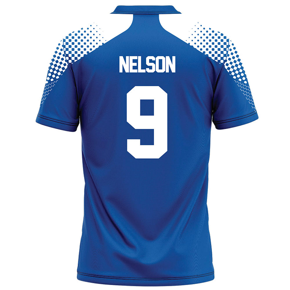 UNC Asheville - NCAA Men's Soccer : Luca Nelson - Royal Soccer Jersey