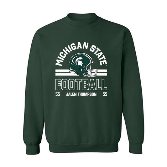 Michigan State - NCAA Football : Jalen Thompson - Classic Fashion Shersey Sweatshirt