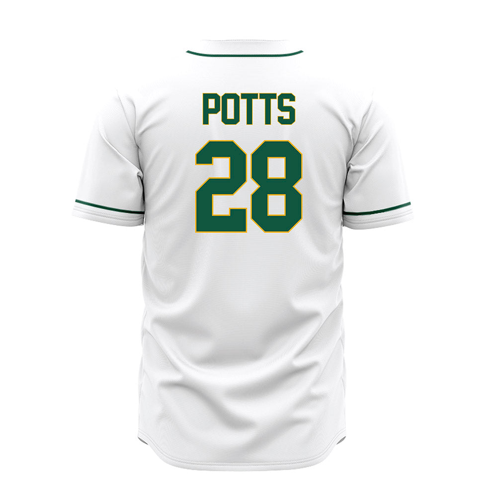 William & Mary - NCAA Baseball : Zachary Potts - White Jersey