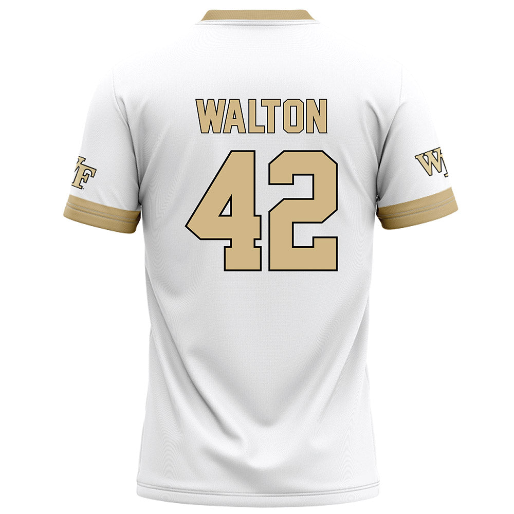 Wake Forest - NCAA Football : Tyler Walton - White Jersey