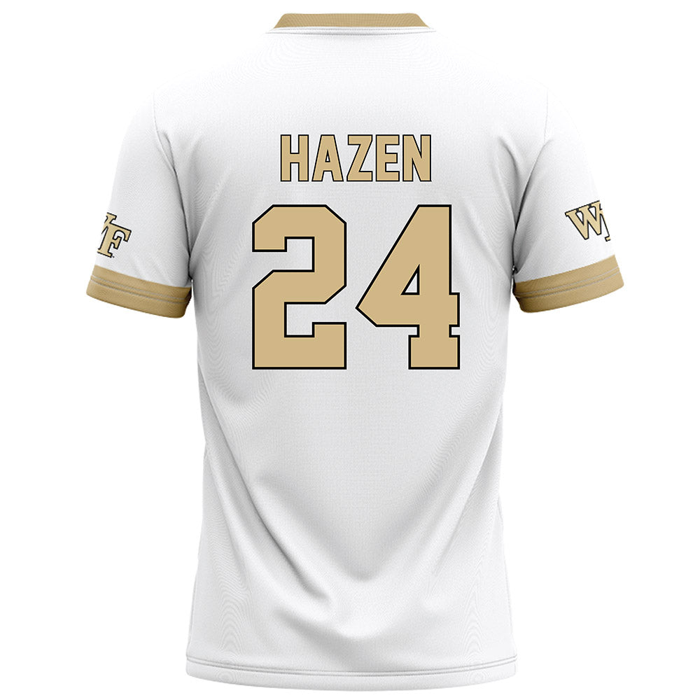 Wake Forest - NCAA Football : Dylan Hazen - White Jersey