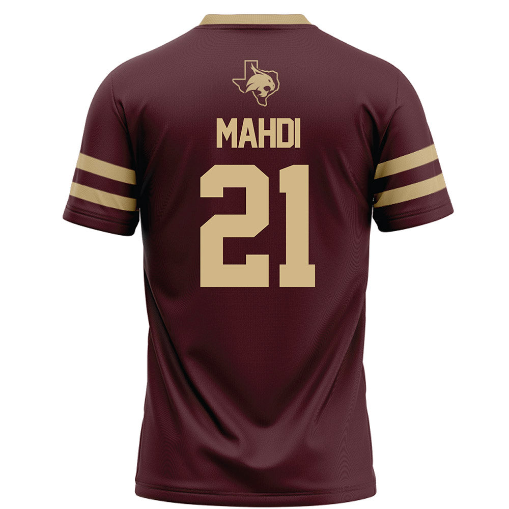 Texas State - NCAA Football : Ismail Mahdi - Maroon Football Jersey