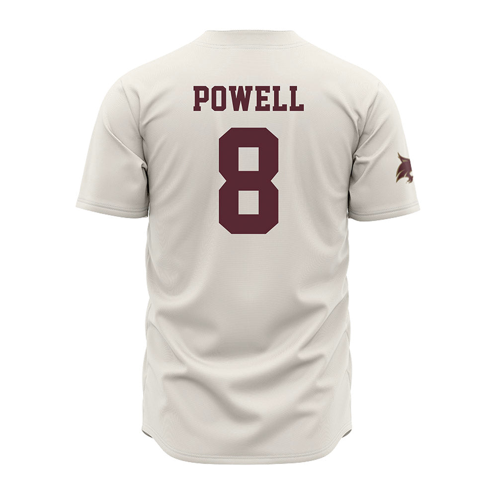 Texas State - NCAA Baseball : Davis Powell - Baseball Jersey